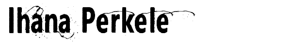 Ihana Perkele font preview